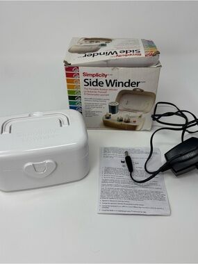 Simplicity Side Winder Portable Bobbin Spool Winder Battery Operated Plug In